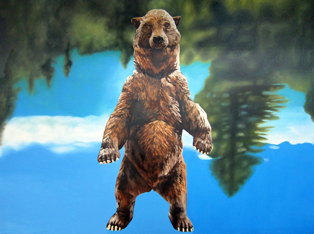 Oso-óleo sobre tela- 225 x 300 cm.-2014