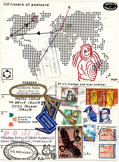 Alrededor del mundo. Arte Correo, Clemente Padin