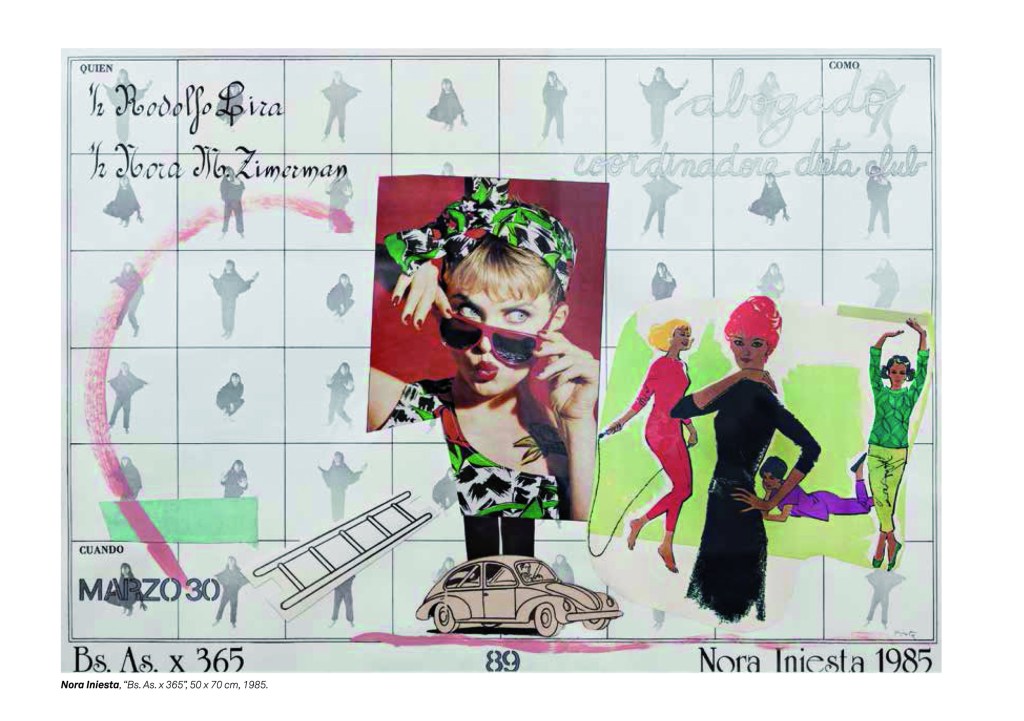Nora Iniesta, Bs As x 365 (89), 50x70cm, año 1985