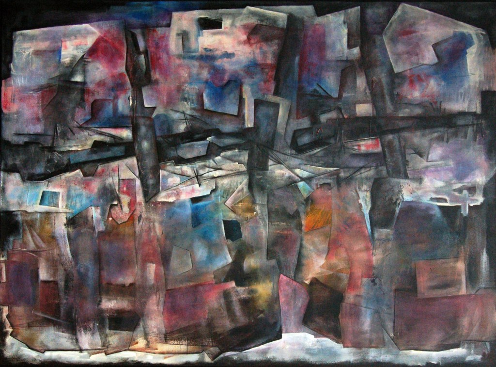 Fabian Galdamez. Apocalipsis. Acrilico. 140 x 190 cm. 1984.