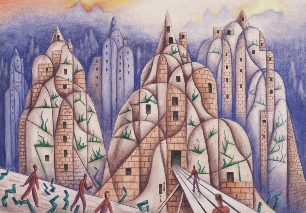 Xul Solar Cuìpulas 1948 Acuarela sobre papel 35 x 485 cm  (2)