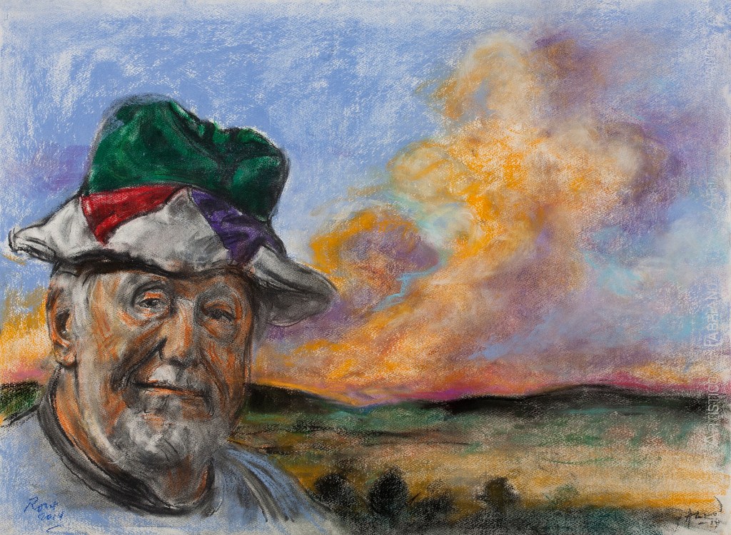 AlonsoRoux - Guillermo en Unquillo - 2014 - Pastel y carbón sobre papel - 56 x 76 cm