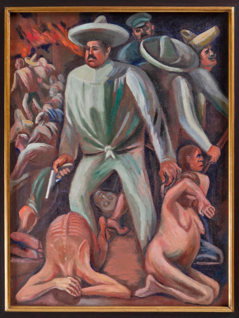 Pancho Villa (1931). El revolucionario de Durango, personaje de una de las obras de Orozco que puede verse ahora en el MNBA.