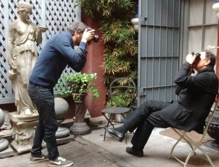 Ignacio Coló y Aldo Sessa, duelo de fotógrafos. Foto: MPZ.